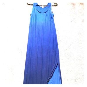 Ombré maxi dress with slit
